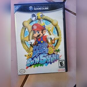 Nintendo Super Mario Sunshine GameCube Colorful Cover (White Background)